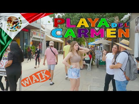 Видео: ПРОГУЛКА по ПЛАЙЯ-ДЕЛЬ-КАРМЕН, Кинтана-Роо, Ривьера-Майя, МЕКСИКА