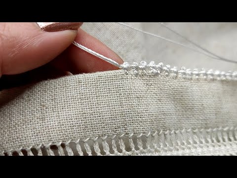 Видео: КРАСИВА ОБРОБКА Края Вишивки голкою | Ажурна кайма | Beautiful Hand Embroidery