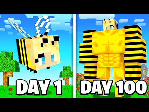 Видео: Я выжил 100 дней будучи ПЧЕЛОЙ в Minecraft...