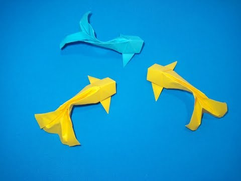 Видео: Рыбка из бумаги. Fish out of paper