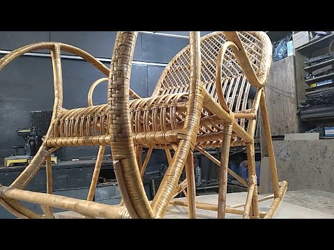 Видео: Плетеная качалка, ремонт.