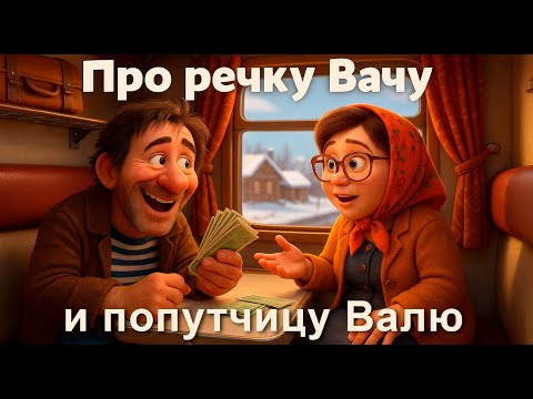 Видео: Про речку Вачу и попутчицу Валю ! "About the river Vacha !"  Мультфильм на песню В.С. ВЫСОЦКОГО !