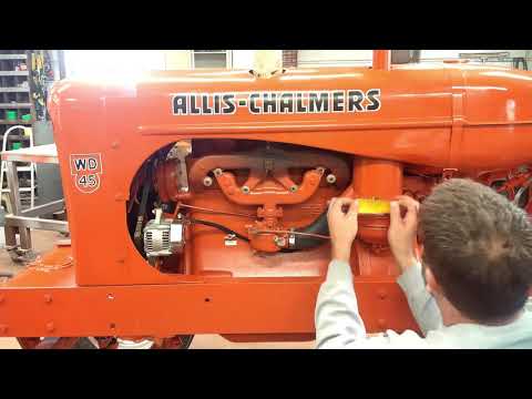 Видео: Восстановление WD45 Эллис Чалмерс. Холодный старт и всё. Эпизод 32