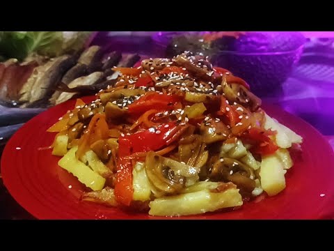 Видео: ✅Ужин без суеты — картошка с грибами по-азиатски 🍄#ужин #рецепты #вкусно #кулинария #food #еда 