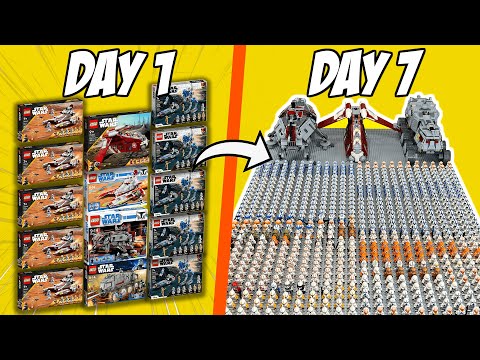 Видео: Соберите LEGO CLONE ARMY за 7 дней...