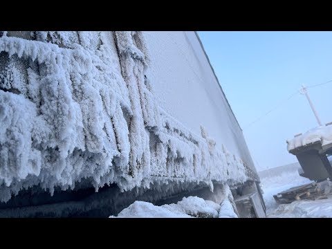 Видео: Дорога на Якутск. Ночные перевалы.The road to Yakutsk. Night passes, an ice road ahead