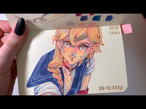 Видео: Обзор на скетчбук 2021 года рождения (*8*)