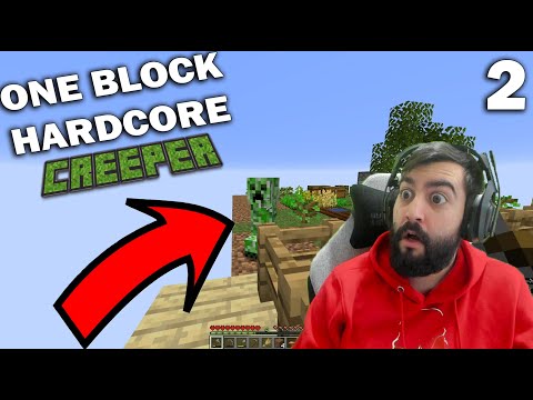 Видео: ONE BLOCK HARDCORE! КРИЙПЪР e2