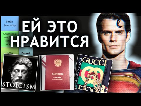 Видео: Все что привлекает девушек (тир лист)