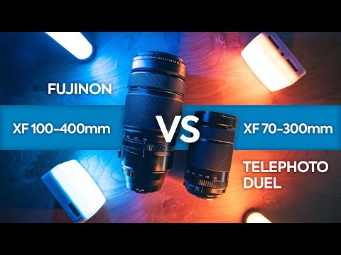 Видео: Сравнение телеобъективов Fujinon XF 100-400mm f/4.5-5.6 и XF 70-300mm f/4.0-5.6