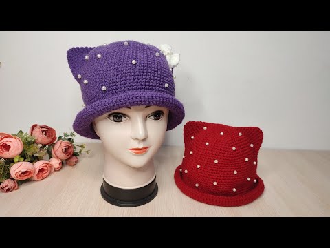 Видео: Будем вязать красивую шляпу😍 Вязание крючком 