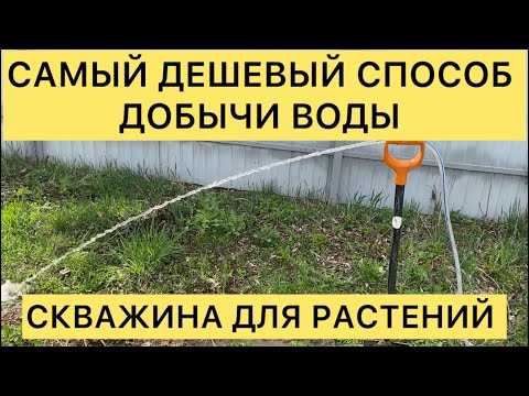 Видео: СКВАЖИНА ДЛЯ ПОЛИВА. АБИССИНСКАЯ СКВАЖИНА