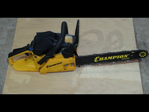 Видео: Бензопила  Champion. Как правильно заменить цепь # chainsaw # 链锯