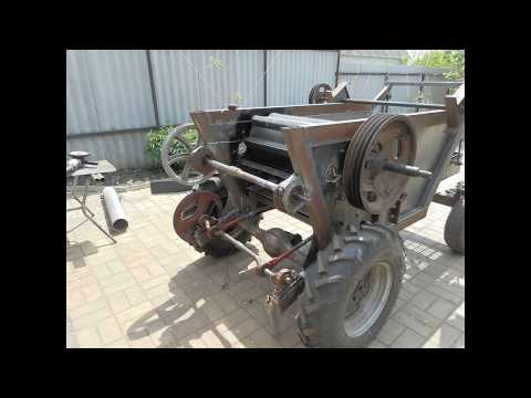 Видео: Самодельный зерновой мини комбайн