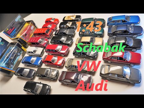 Видео: Schabak Audi Volkswagen внушительная коллекция немецких моделей в масштабе 1:43