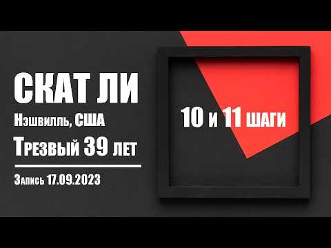 Видео: 10 и 11 шаги АА / Скат Ли. Нэшвилль, США / Трезвый 39 лет