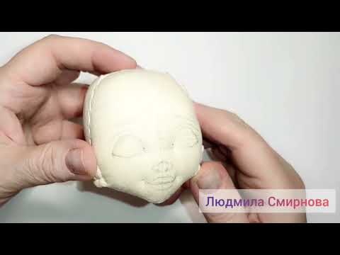 Видео: КАК СДЕЛАТЬ УТЯЖКУ ГЛАЗ И ГУБ ТЕКСТИЛЬНОЙ КУКЛЕ