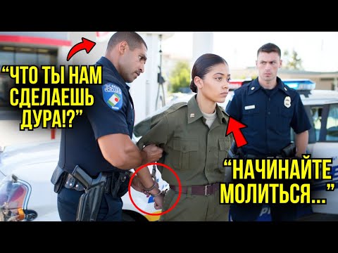Видео: Полицейские Заковали В Наручники Девушку В Униформе - Но Один Телефонный Звонок Стоил Им Работы!