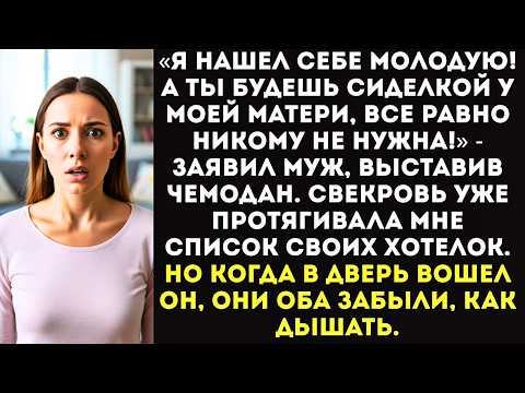 Видео: «Ты теперь жирная и старая! Я нашел себе молодую, а ты с мамой моей сиди, ей сиделка нужна!»
