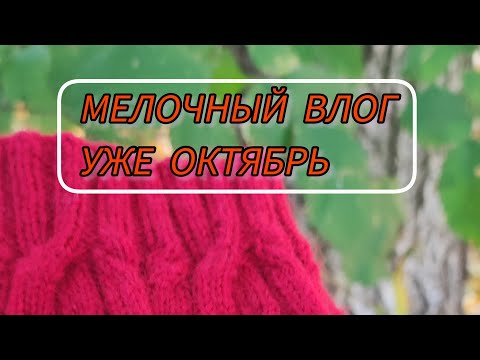 Видео: Мелочный влог. Октябрь. 25. #rukivdelo #вязовлог 