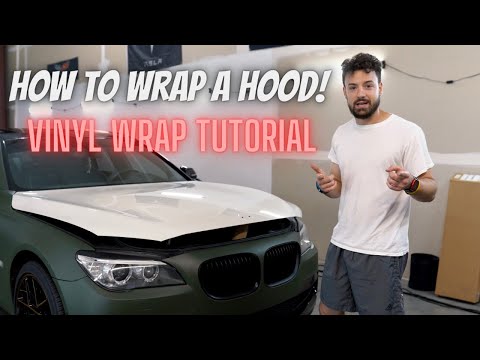 Видео: Как оклеить капот виниловой пленкой — руководство по оклейке капота виниловой пленкой | ОБЕРТКА К...