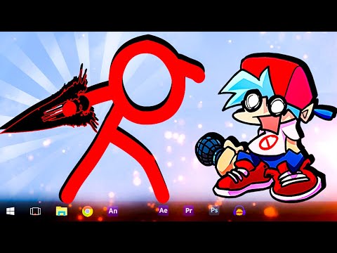 Видео: Анимация СТИКМЕНЫ против Бойфренда во Friday Night Funkin' VS Animation