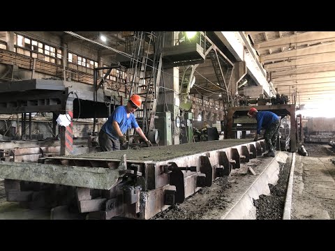 Видео: Изготовление плит перекрытия 1ПК90-15-8