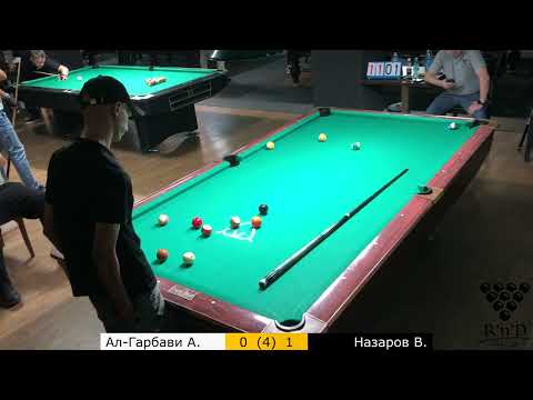 Видео: Ал-Гарбави А. – Назаров В. «8». 17.11.2024. Roll'n'Draw Pool Club