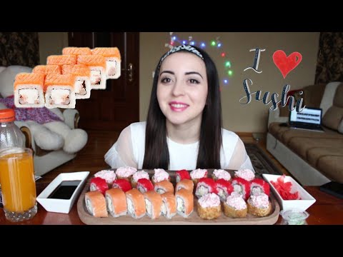 Видео: СУШИ РОЛЛЫ MUKBANG ❤ SAS ASMR Мой любимый блогер ? Ayka Emilly