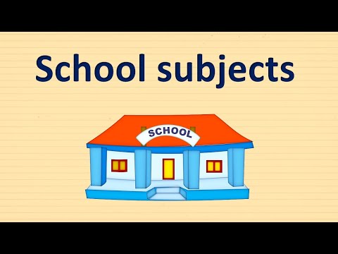 Видео: School subjects. Школьные предметы по-английски.