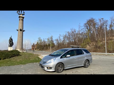Видео: Перегон Honda Fit Shuttle в ЕКБ. Влетел в яму, лопнул диск