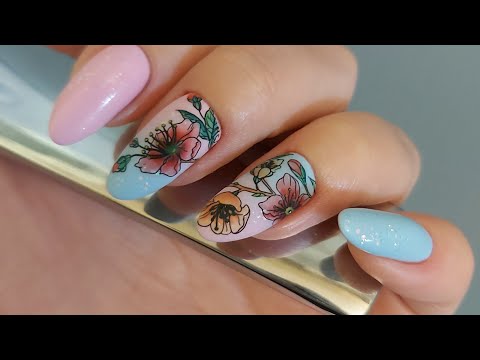 Видео: Акварельная роспись гель лаком, ПОДРОБНО. Укрепление гель желе Silicon
