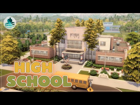 Видео: СТАРШАЯ ШКОЛА📝📐│Строительство│HIGH SCHOOL│SpeedBuild│NO CC [The Sims 4 High School Years]