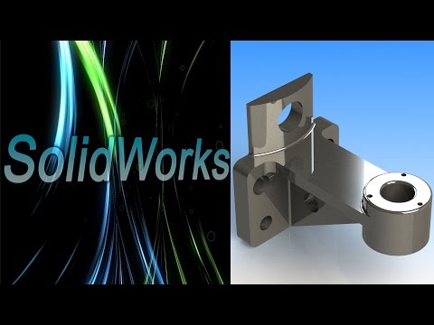 Видео: SolidWorks. Держатель. Часть 1. (Урок 15) / Уроки SolidWorks