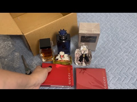 Видео: РАСПАКОВКА ПАРФЮМА: Barenia, Mon Paris, Dolce, Gucci, Valentino.