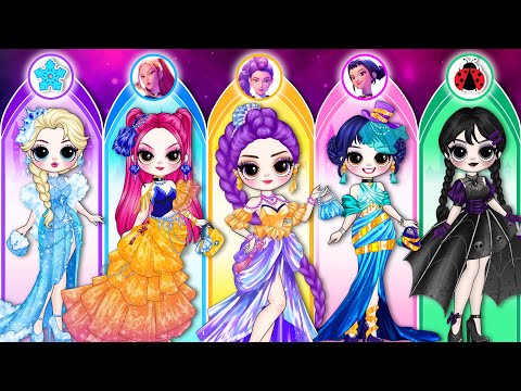 Видео: Охотники на демонов в стиле K-Pop: Хантрикс, Эльза и Уэнсдей блистают на выпускном балу | Модные ...