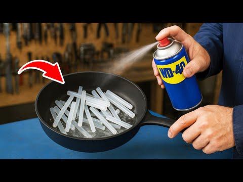 Видео: Смешайте WD-40 с КЛЕЕМ-СТЕРЖНЕМ!!! 99% людей во всем мире не знают ЭТОГО СЕКРЕТ! Вы будете в ШОКЕ!
