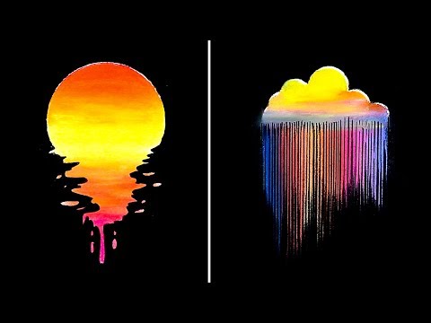 Видео: 17 простых, но удивительных трюков для рисования || Учебник рисования