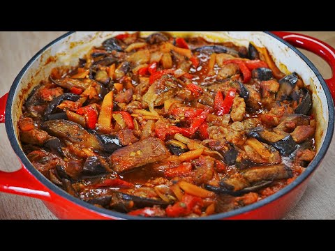 Видео: Мясо с баклажанами по-грузински. Ароматная вкуснятина!