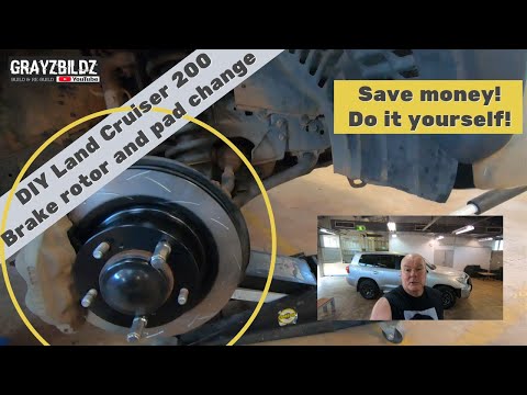 Видео: Руководство по самостоятельной замене тормозных колодок и роторов для Toyota Land Cruiser 200 Series