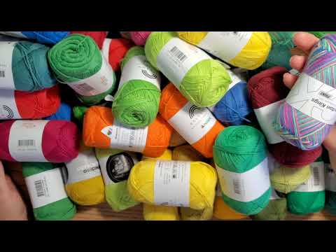 Видео: Большая распаковка пряжи с магазина HOBBII