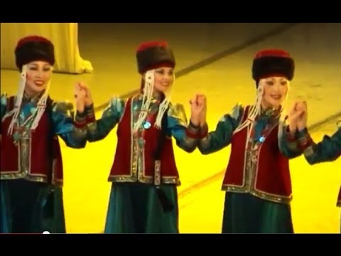 Видео: 2011 Тункинский ехор - бурятский танец ! Танцует ансамбль "ЛОТОС" - бурятские красивые девушки