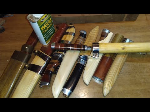 Видео: Ножны из дерева. Футляр для ножа.wooden homemade scabbard