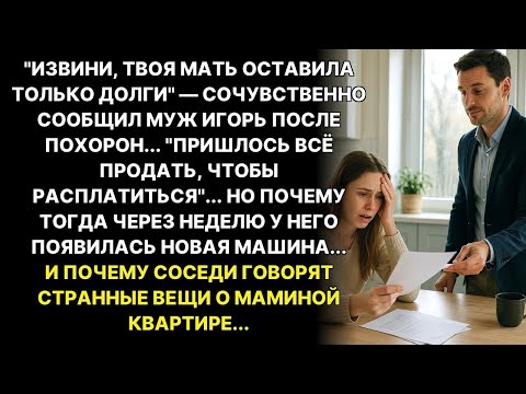 Видео: Твоя мама погибла, оставив долги...— сказал муж. Но почему тогда он купил новую машину через неделю?