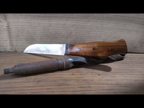 Видео: Кованый нож из сверла р9