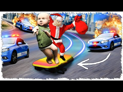 Видео: Кішкентай Джонни Аяз атаның шанасын ұрлады! (GTA V)