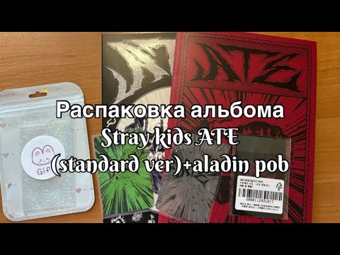 Видео: распаковка альбома stray kids ATE|standard ver +aladin pob💗