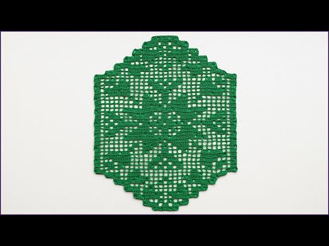 Видео: Филейная салфетка крючком. Филейное вязание. Салфетка крючком.