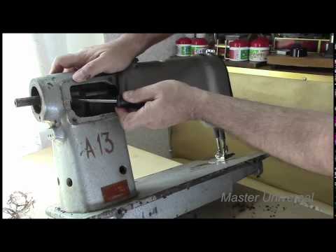 Видео: Как поменять зубчатый ремень на промышленной швейной машине 97 класса. Видео №98.