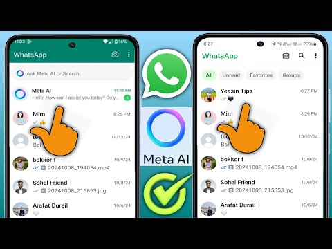 Видео: Как удалить Meta AI из WhatsApp | Удалить Meta Ai в WhatsApp